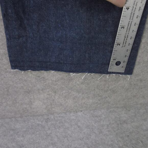 Wrangler Jeans Mens 33x32 Blue Cowboy Cut Slim Fit High Rise 936DEN Raw Hem - Picture 4 of 7